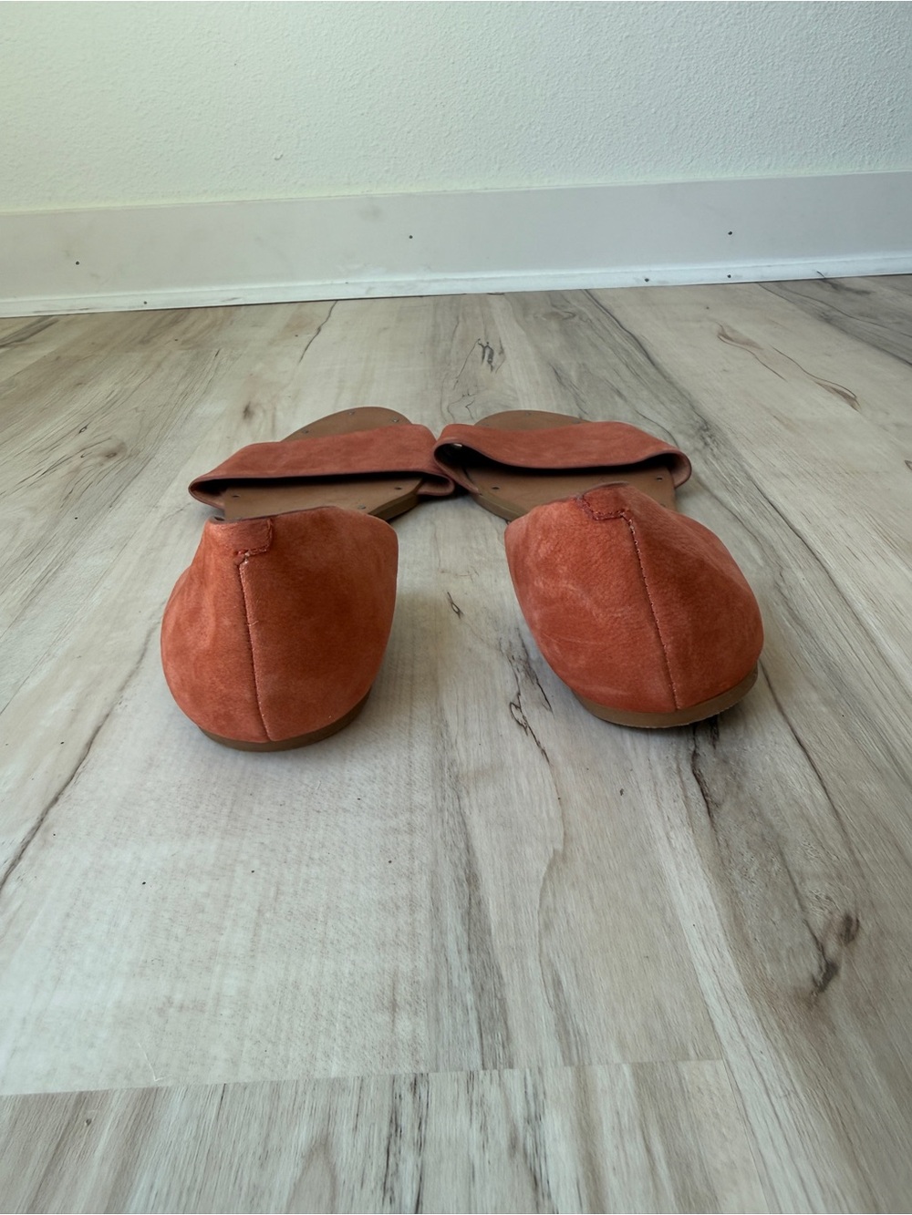 Madewell Thea D’Orsay Orange Leather Slide Sandals - 9 - Picture 7 of 7